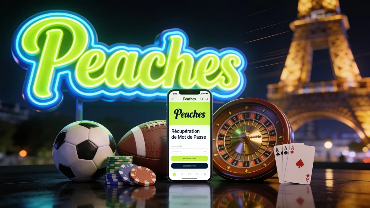 Récupération de Mot de Passe Casino Peaches pour les joueurs en France